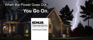 Keep cooking with your new Kohler Generator.