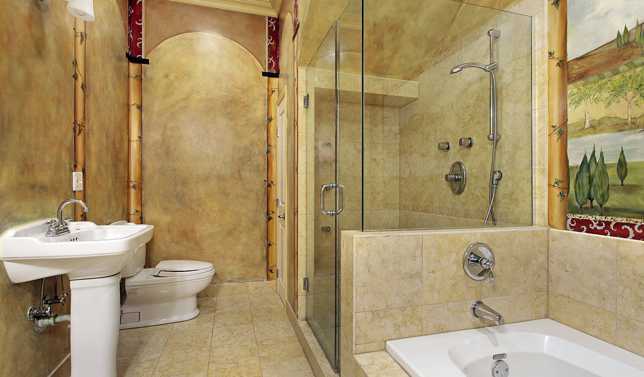 Beautiful custom design build bathroom installations.